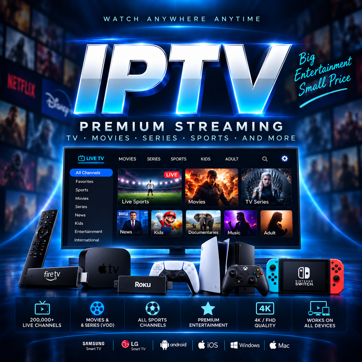 1 Month IPTV